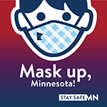 Mask up, Minnesota! logo